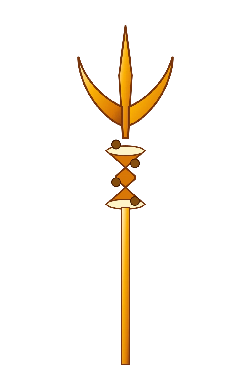 Lord Shiva Trishul with Damru & Rudraksha